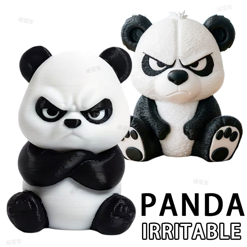 Car Accessories Oman - 3D Auto-Figur Reizbarer Panda Ornament Niedliche