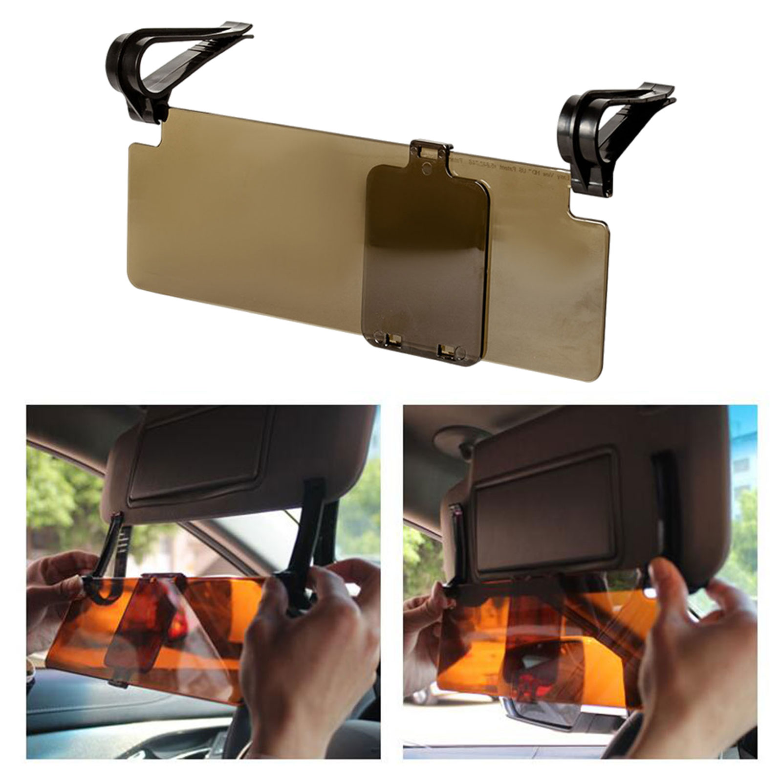 Car Accessories For Night Driving - Auto-Anti-Glare-Sonnenblenden-Verlängerung, 2-in-1-Glare-Schutz, Zubehör, Windschutzscheiben-Verlängerung für universelles