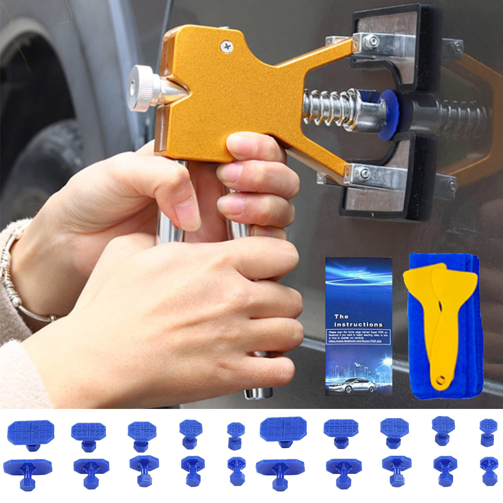 Car Accessories Workshop - Auto-Dellen-Reparaturset, Auto-Karosserie, lackfreier Saugnapf, Dellenabzieher, Dellenentferner,