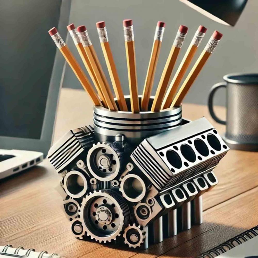 Car Accessories Oman - Stifthalter aus Kunstharz, V8, Automotor-Stifthalter, einzigartiger