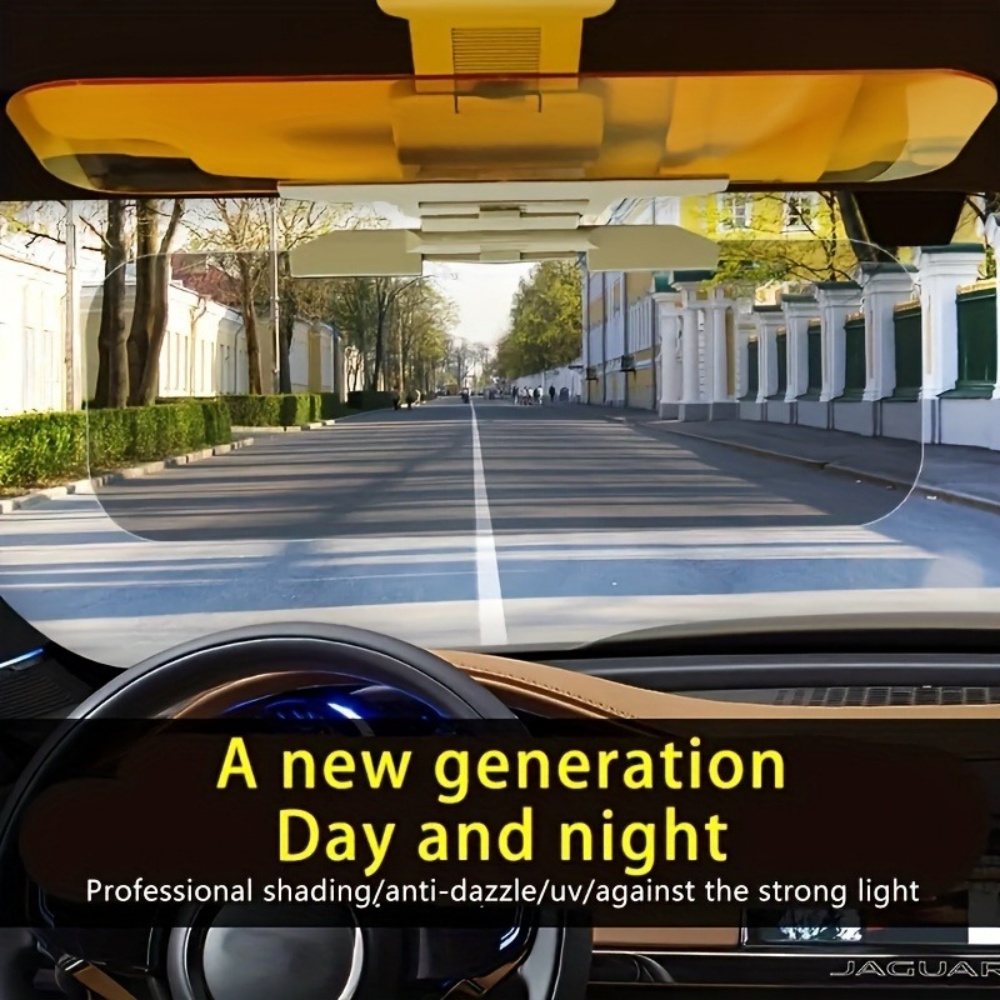 Car Accessories For Night Driving - Universeller Auto-Blendschutz-Verlängerer, polarisiert, UV-Schutz, faltbar, Nachtsicht-Sonnenblende,