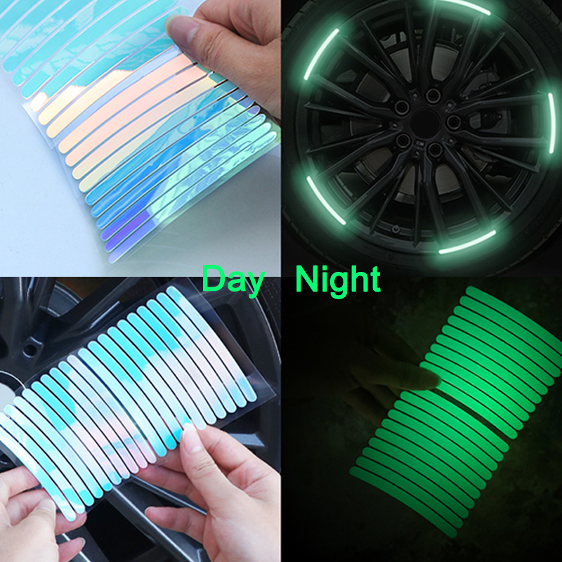 Car Accessories For Night Driving - 10/20/40PCS Reflektierende Aufkleber Auto Räder Reifen
