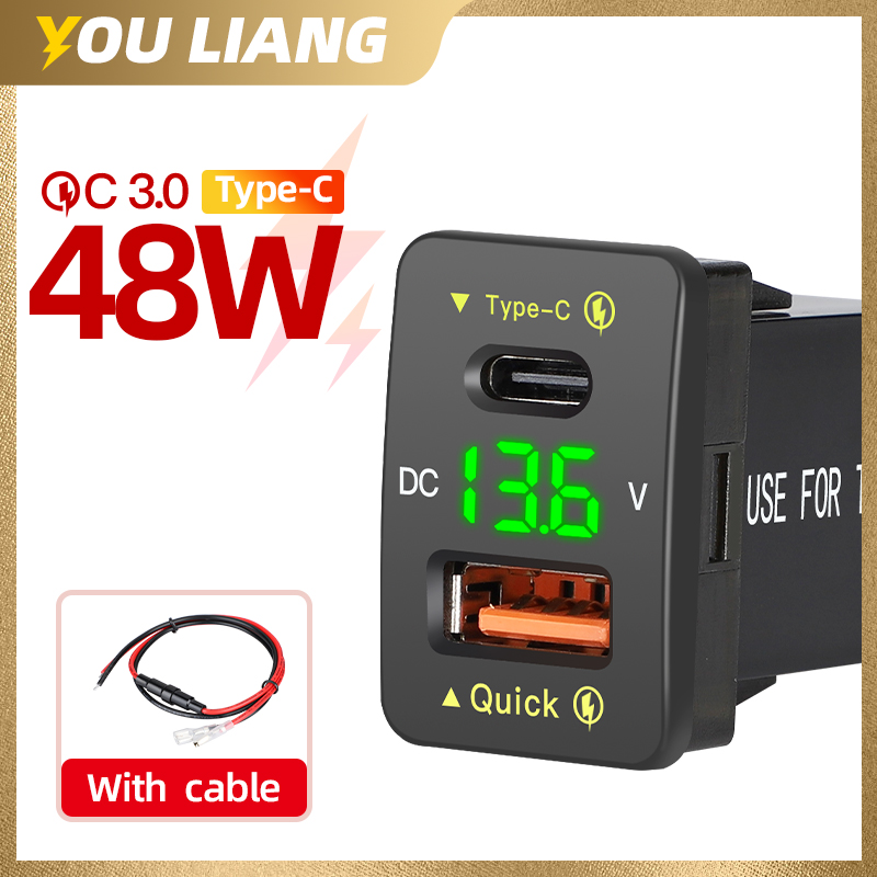 Car Accessories Qc - QC 3,0 48W USB C PD