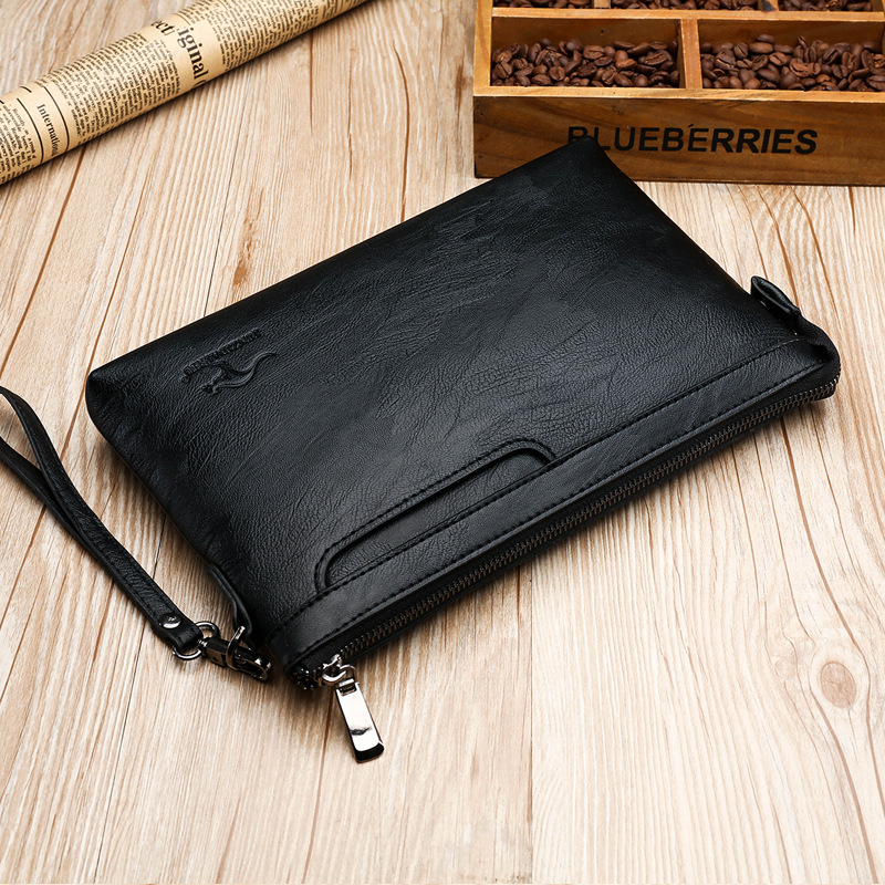 Car Accessories Gifts For Men - Business-Clutch-Tasche Hochwertige PU-Umschlagtaschen Modische Markendesign-Handtaschen Lässige