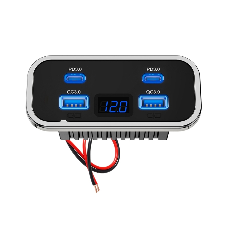 Car Accessories Qc - Zubehör für die Wandmontage, USB-Autoladegeräte, 4