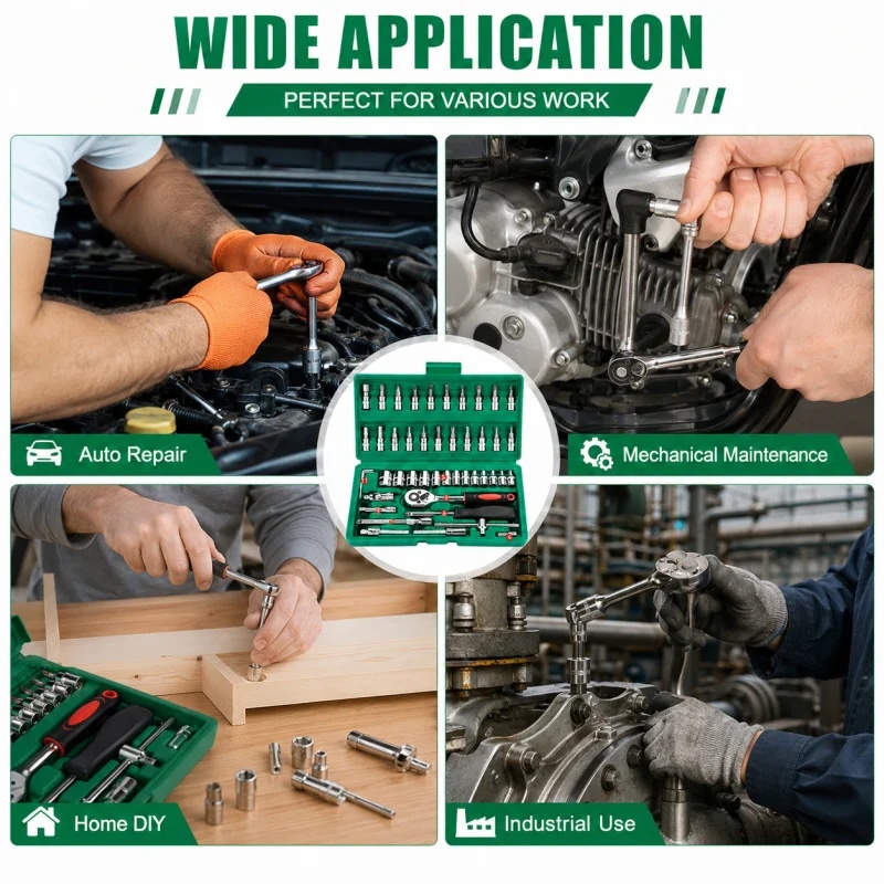 46-teiliges Familien-Werkzeugs – Car Accessories Workshop Bewertung und Preis