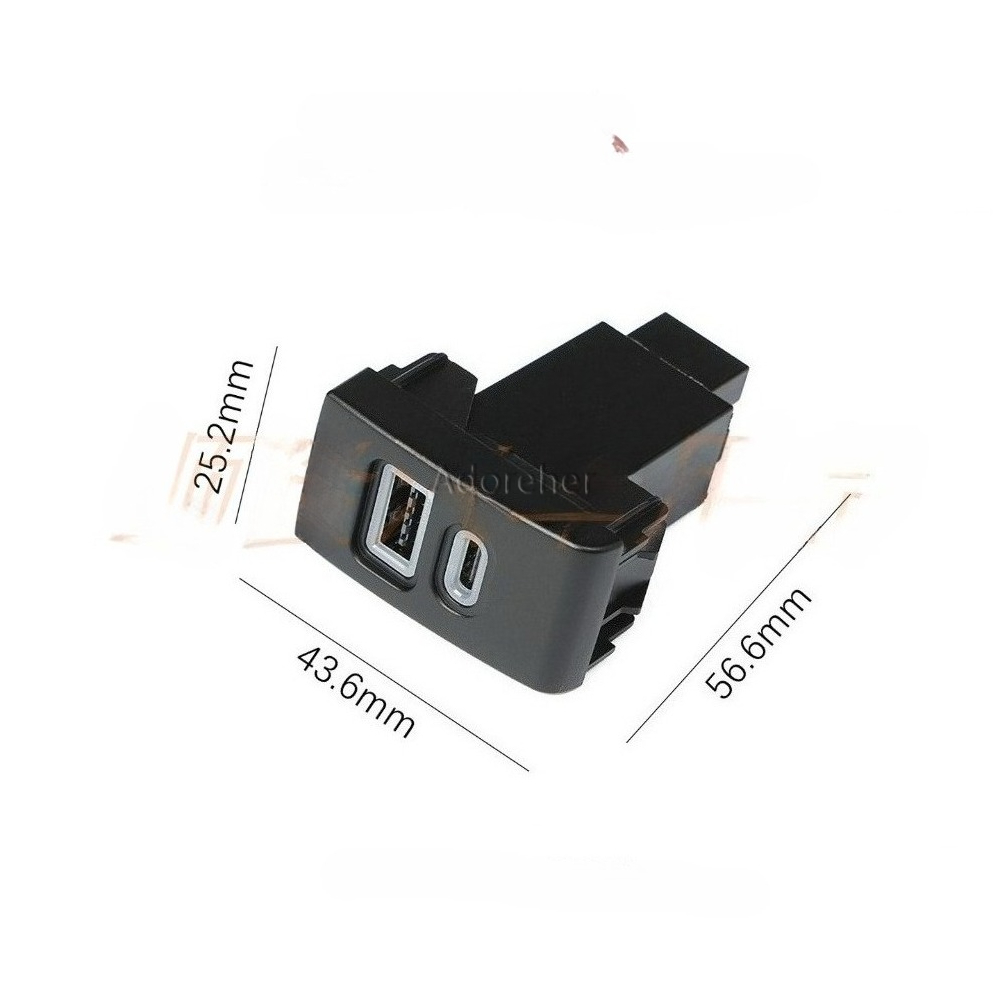 1PC Auto USB QC 3,0 Typ C Tele – Car Accessories Qc Bewertung und Preis