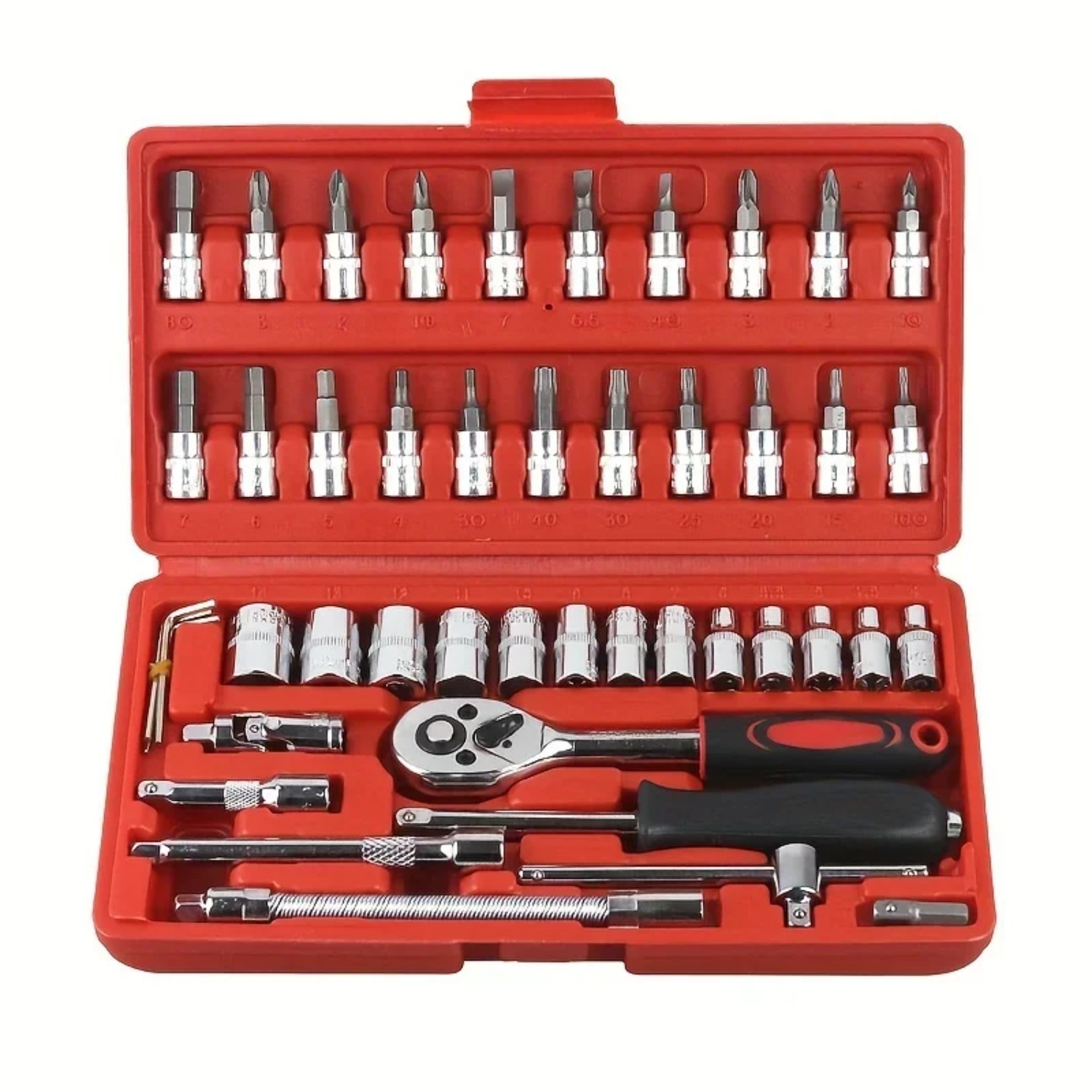 46-teiliger 1/4-Zoll-Steckschl – Car Accessories Workshop Bewertung und Preis