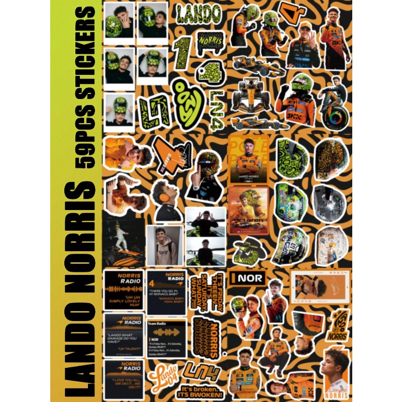 59-teiliges Lando Norris-Aufkl – Car Accessories Quotes Bewertung und Preis